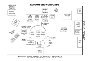 Taroom Showground Map - Click to enlarge